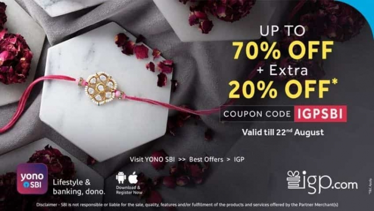 Are You A SBI Customer? Then This Bumper Offer For Rakhi Is for you!!! Extra discount for YONO Users